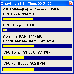CrazyInfo Screenshot